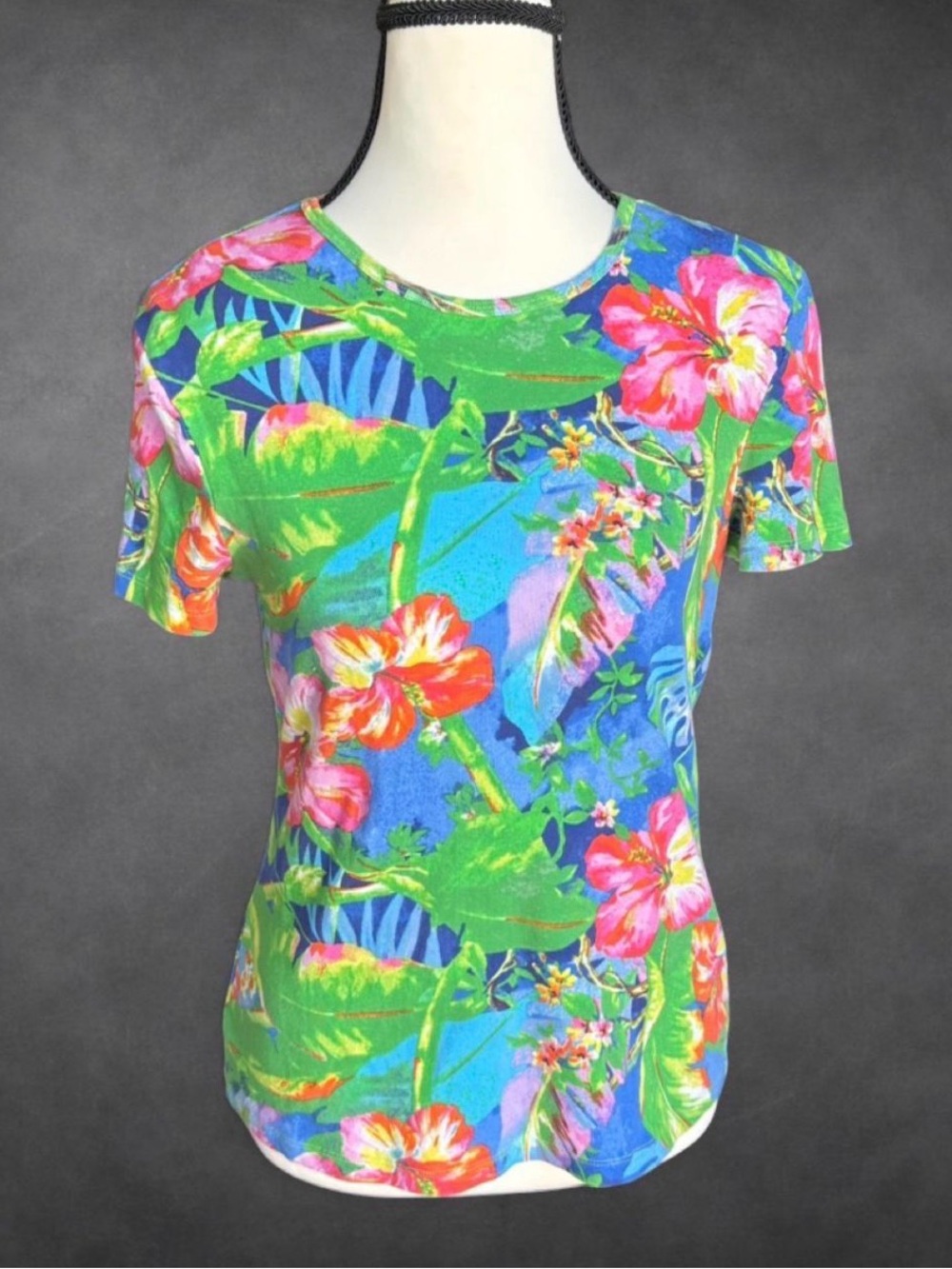 Lauren Ralph Lauren‎ Tropical Floral Print Tee - Medium